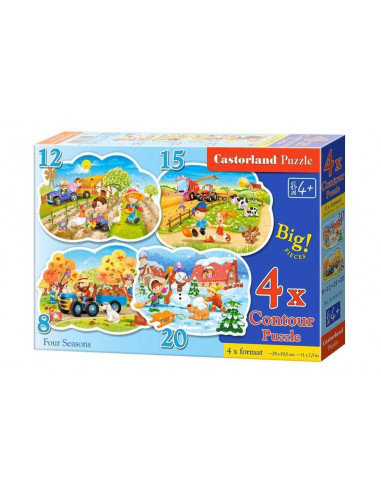 Four Seasons, Puzzle Castorland 4 in 1 - 8, 12, 15, 20