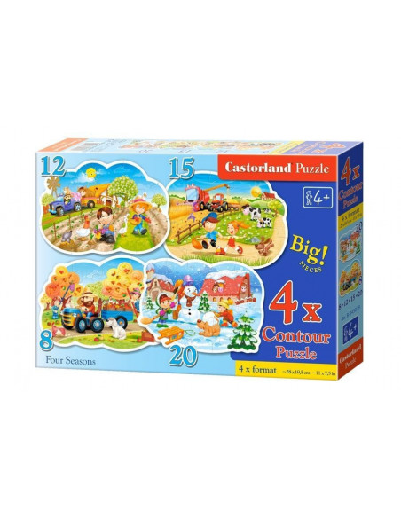 Four Seasons, Puzzle Castorland 4 in 1 - 8, 12, 15, 20
