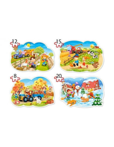Four Seasons, Puzzle Castorland 4 in 1 - 8, 12, 15, 20
