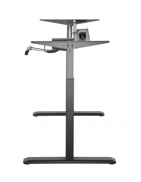 Birou ergonomic electric single motor, inaltime 62-128 cm,blat