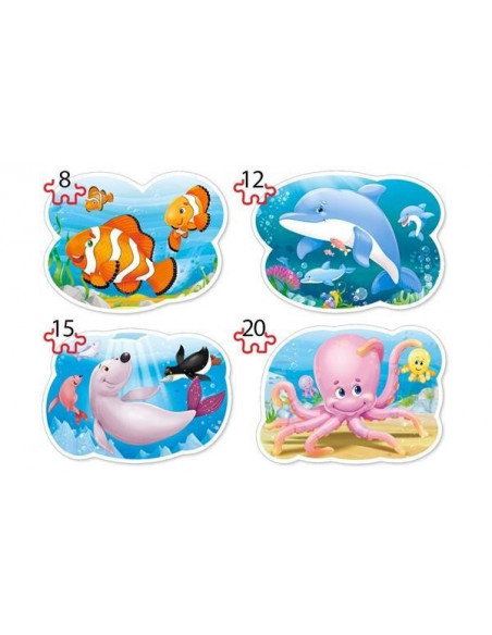Underwater World, Puzzle Castorland 4 in 1 - 8, 12, 15, 20