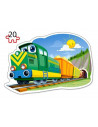Funny Trains, Puzzle Castorland 4 in 1 - 8, 12, 15, 20