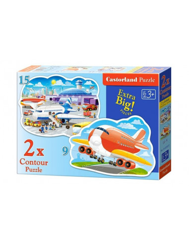 Airport Adventures, Puzzle Castorland 2 in 1 - 9, 15