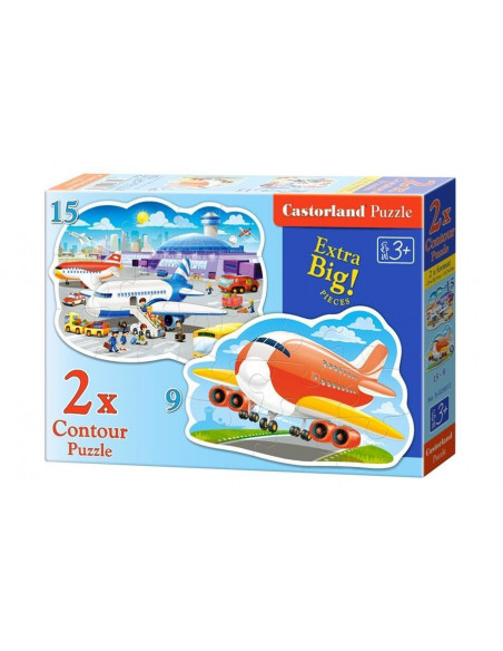 Airport Adventures, Puzzle Castorland 2 in 1 - 9, 15