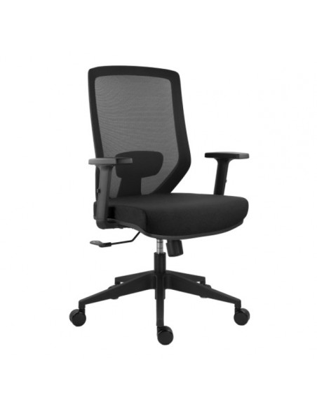 Scaun ergonomic Joy, negru, spatar mesh, brate reglabile