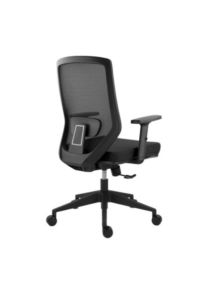Scaun ergonomic Joy, negru, spatar mesh, brate reglabile