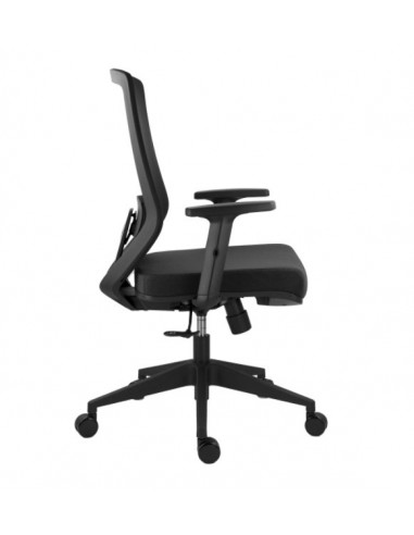 Scaun ergonomic Joy, negru, spatar mesh, brate reglabile