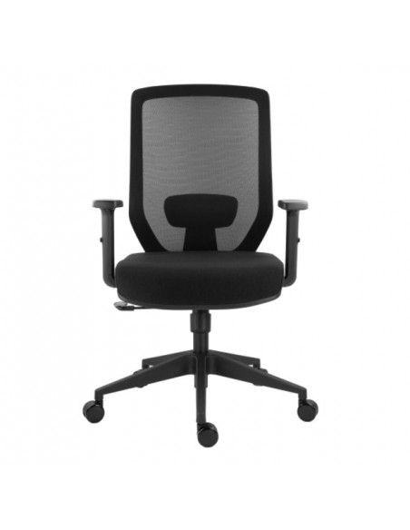Scaun ergonomic Joy, negru, spatar mesh, brate reglabile