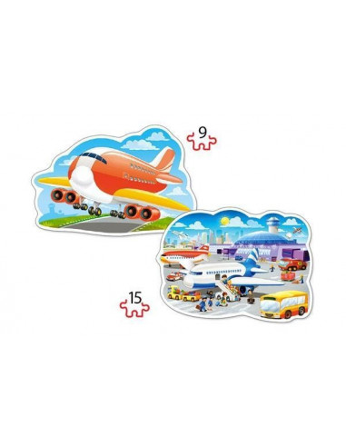 Airport Adventures, Puzzle Castorland 2 in 1 - 9, 15