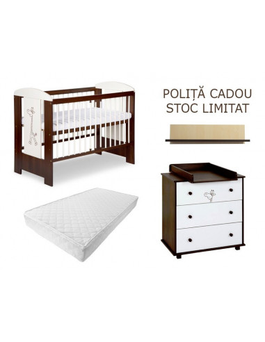 Mobilier Camera copii Si Bebelusi KLUPS SAFARI GIRAFFE Wenge 2