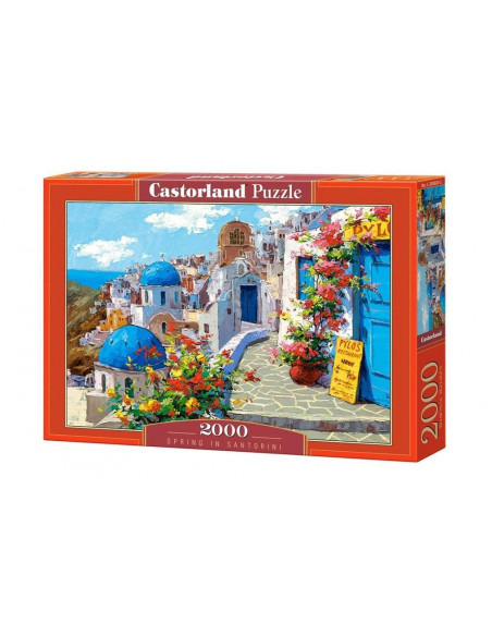 Spring in Santorini, Puzzle Castorland, 2000 piese,Uniq200603