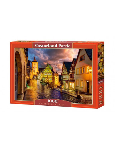 Rothenburg at Night, Puzzle Castorland, 1000 piese,Uniq103461