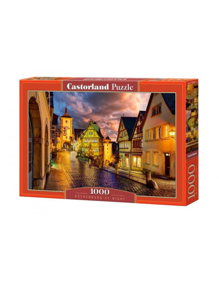 Rothenburg at Night, Puzzle Castorland, 1000 piese,Uniq103461