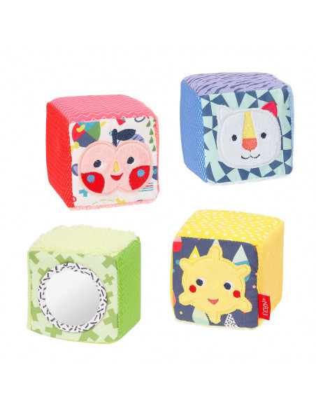 Set 4 cuburi - Prietenii culorilor,055276