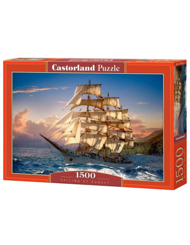 Sailing at Sunset, Puzzle Castorland, 1500 piese,Uniq151431