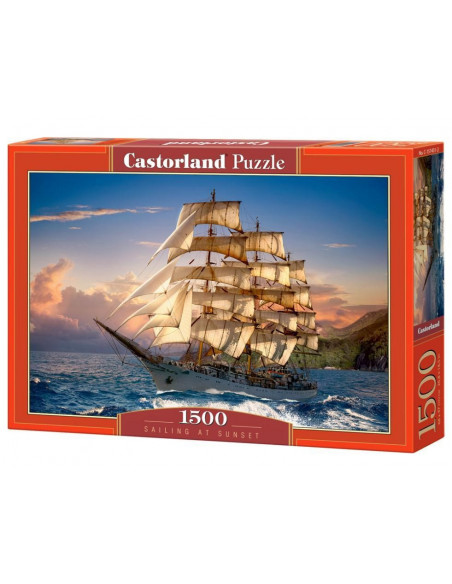 Sailing at Sunset, Puzzle Castorland, 1500 piese,Uniq151431