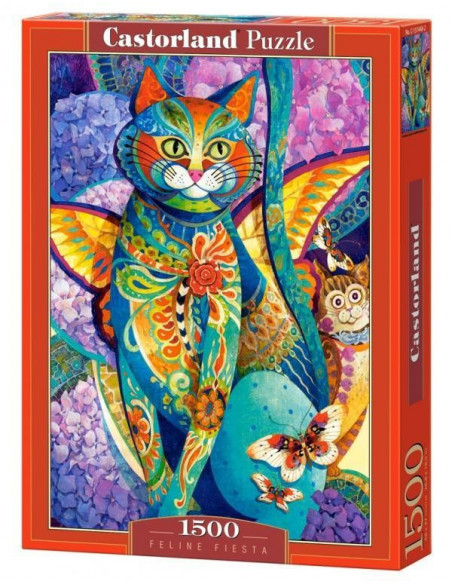 Feline Fiesta, Puzzle Castorland, 1500 piese,Uniq151448