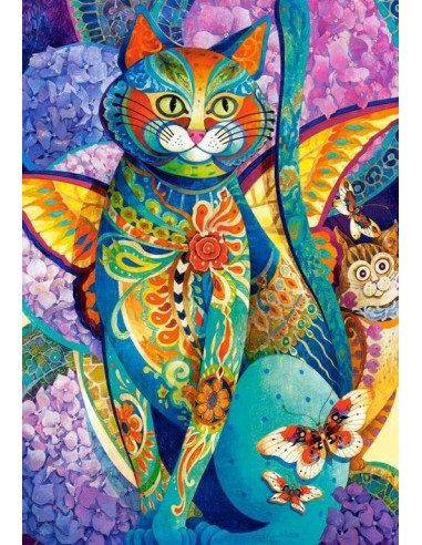 Feline Fiesta, Puzzle Castorland, 1500 piese,Uniq151448