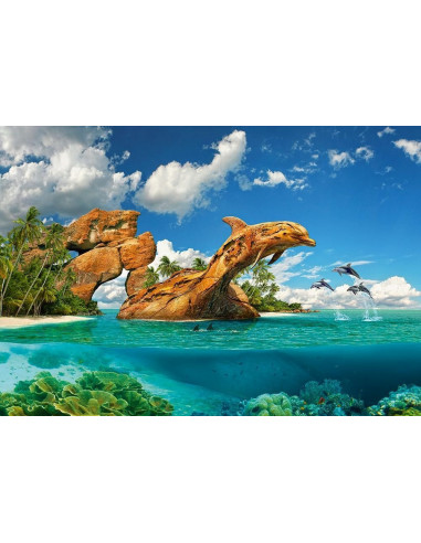 Dolphin Paradise, Puzzle Castorland, 1000 piese,Uniq103508