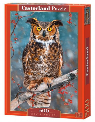 Great Horned Owl, Puzzle Castorland, 500 piese,Uniq52387