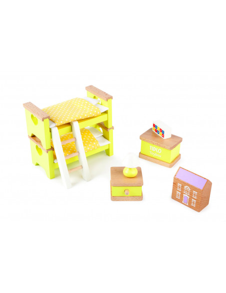 Mobilier pentru casuta papusii - Dormitor,T0223