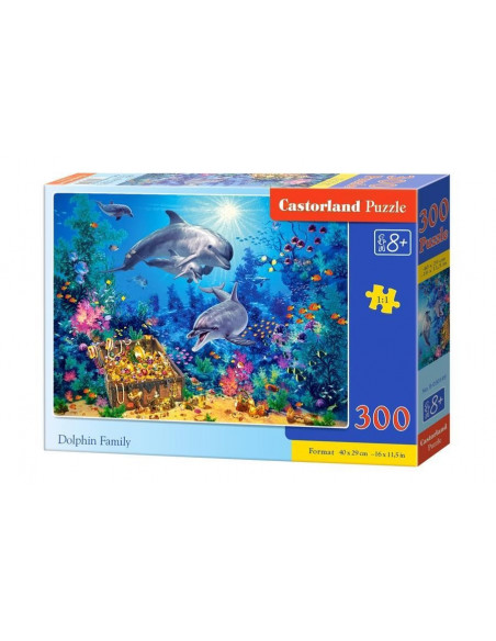 Dolphin Family, Puzzle Castorland, 300 piese,Uniq30149
