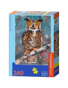Great Horned Owl, Puzzle Castorland, 260 piese,Uniq27347
