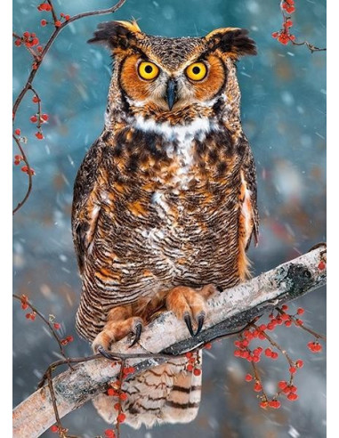 Great Horned Owl, Puzzle Castorland, 260 piese,Uniq27347