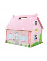 Casuta din lemn pentru papusi - Flowers,JT123