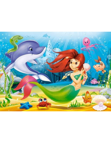 Little Mermaid, Puzzle Castorland, 120 piese,Uniq13210