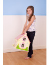 Casuta din lemn pentru papusi - Flowers,JT123