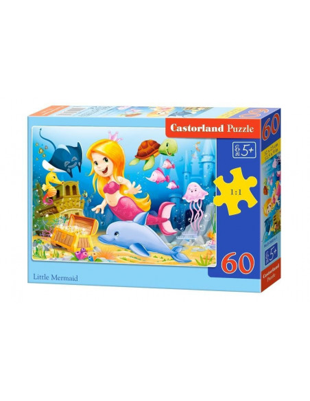 Little Mermaid, Puzzle Castorland, 60 piese,Uniq6854