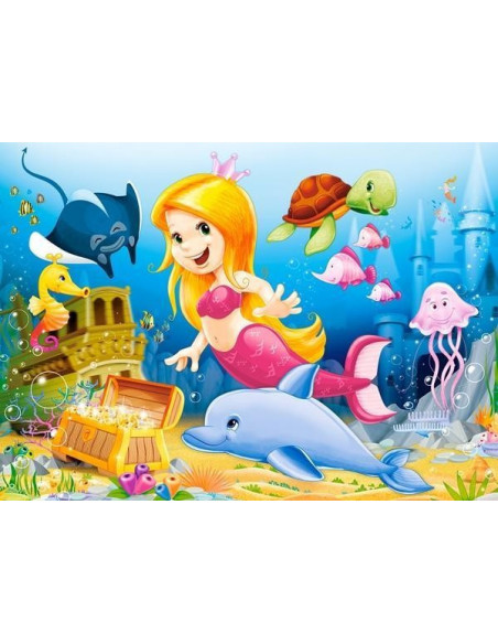 Little Mermaid, Puzzle Castorland, 60 piese,Uniq6854