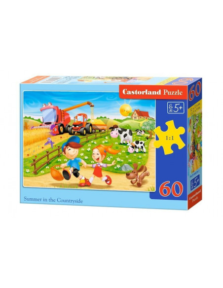 Summer in the countryside, Puzzle Castorland, 60 piese,Uniq6878