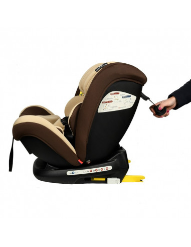 Scaun Auto Riola plus cu Isofix Coffee light 0 36 kg BUF BOOF