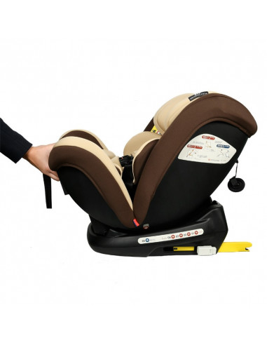 Scaun Auto Riola plus cu Isofix Coffee light 0 36 kg BUF BOOF