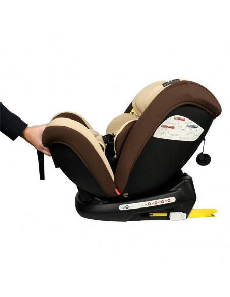 Scaun Auto Riola plus cu Isofix Coffee light 0 36 kg BUF BOOF