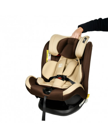 Scaun Auto Riola plus cu Isofix Coffee light 0 36 kg BUF BOOF