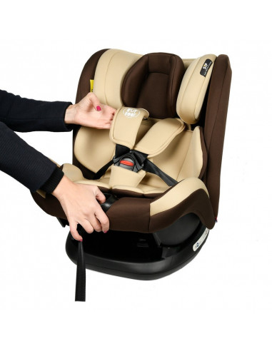 Scaun Auto Riola plus cu Isofix Coffee light 0 36 kg BUF BOOF