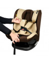 Scaun Auto Riola plus cu Isofix Coffee light 0 36 kg BUF BOOF