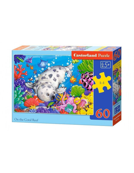 On the Coral Reef, Puzzle Castorland, 60 piese,Uniq6892