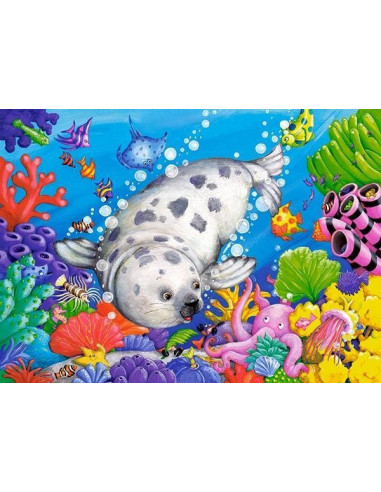 On the Coral Reef, Puzzle Castorland, 60 piese,Uniq6892