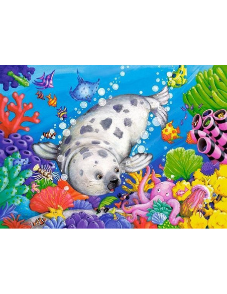 On the Coral Reef, Puzzle Castorland, 60 piese,Uniq6892