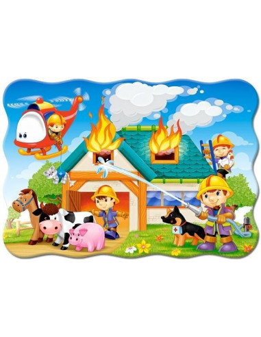 Fire Brigade in Action, Puzzle Castorland, 30 piese,Uniq3525