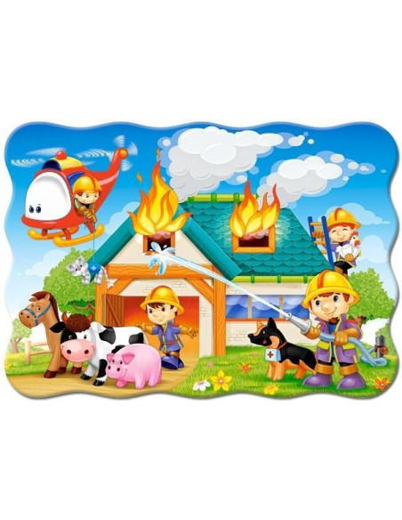 Fire Brigade in Action, Puzzle Castorland, 30 piese,Uniq3525