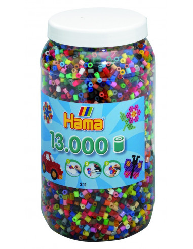 Margele de calcat HAMA MIDI mix de 52 culori,Ha211-68