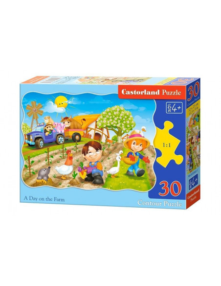 A Day on the Farm, Puzzle Castorland, 30 piese,Uniq3563
