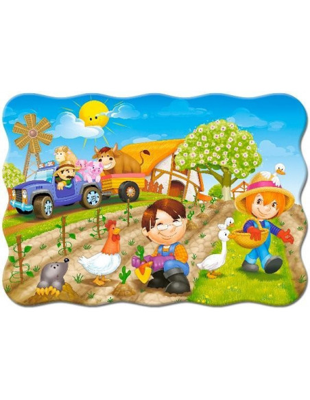 A Day on the Farm, Puzzle Castorland, 30 piese,Uniq3563