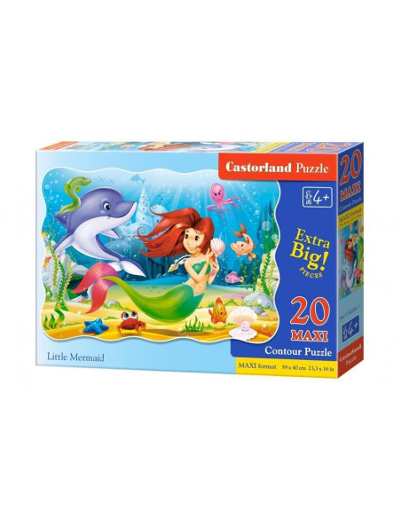 Mica Sirena, Puzzle Castorland maxi, 20 piese,Uniq2290