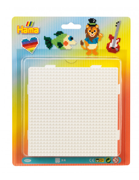 Set de 4 plansete midi mari in blister, patrat,Ha4581
